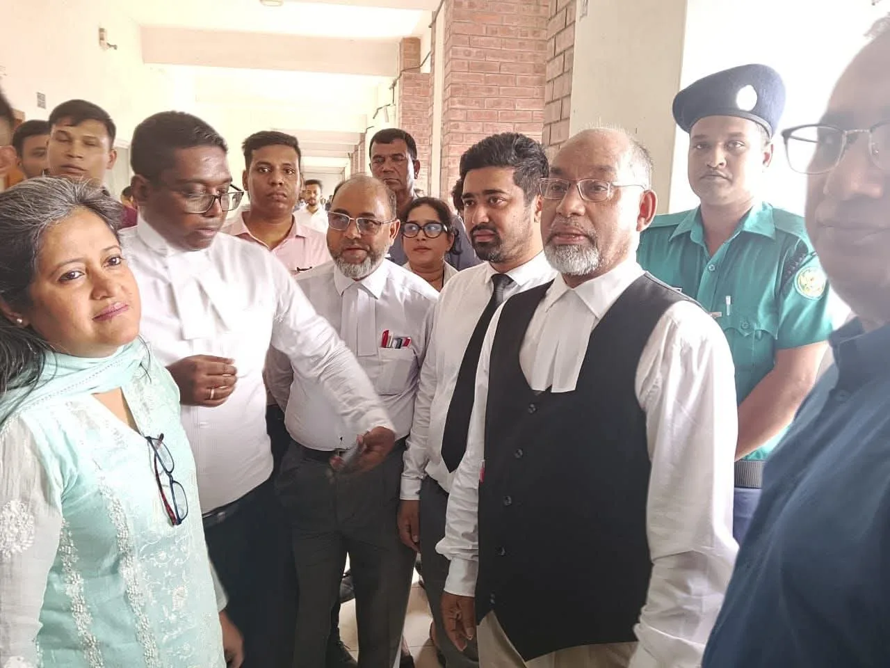 At the Court Premises Following the Grameenphone Case.