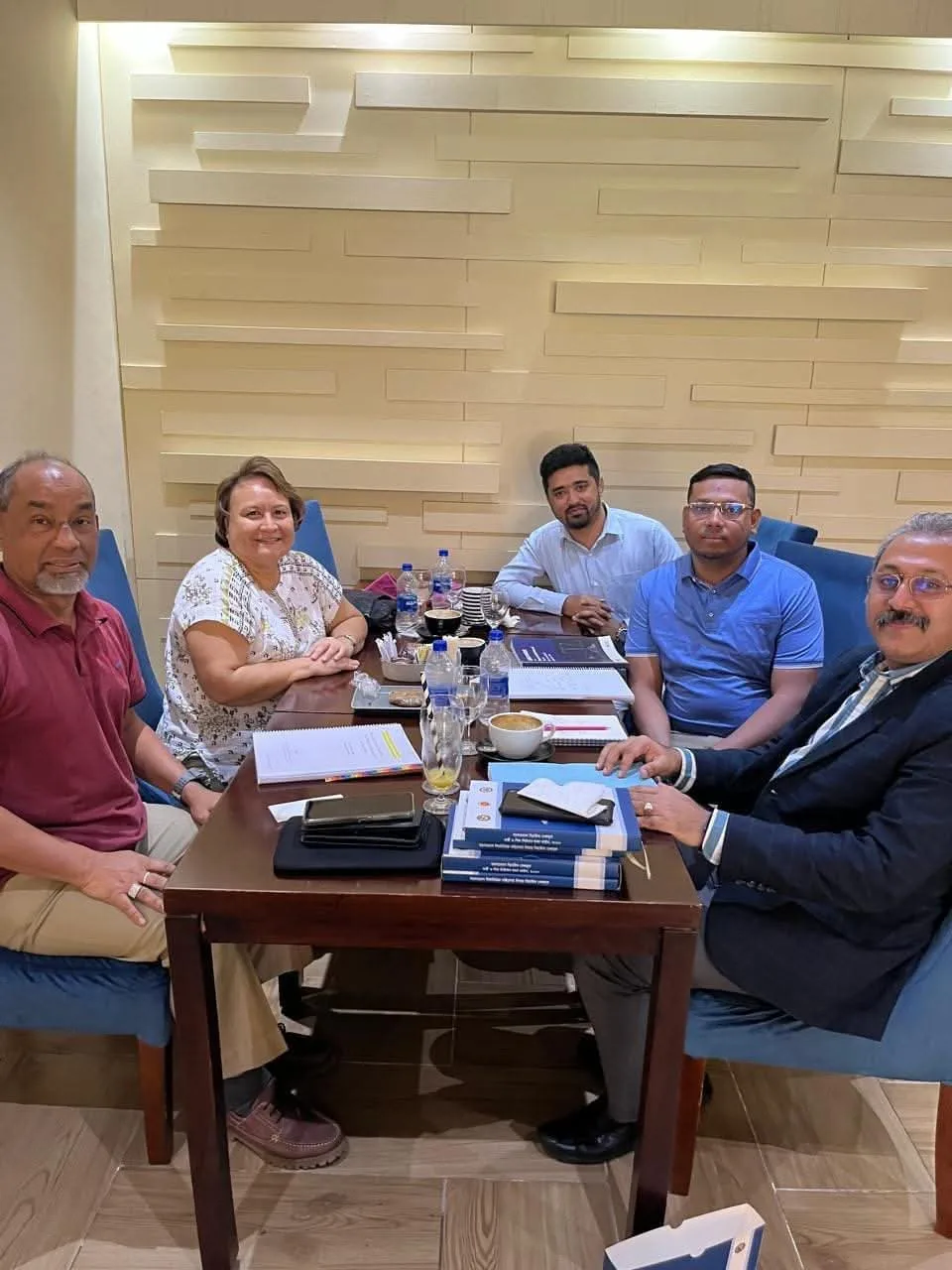 Professional meeting at American Club, Dhaka.