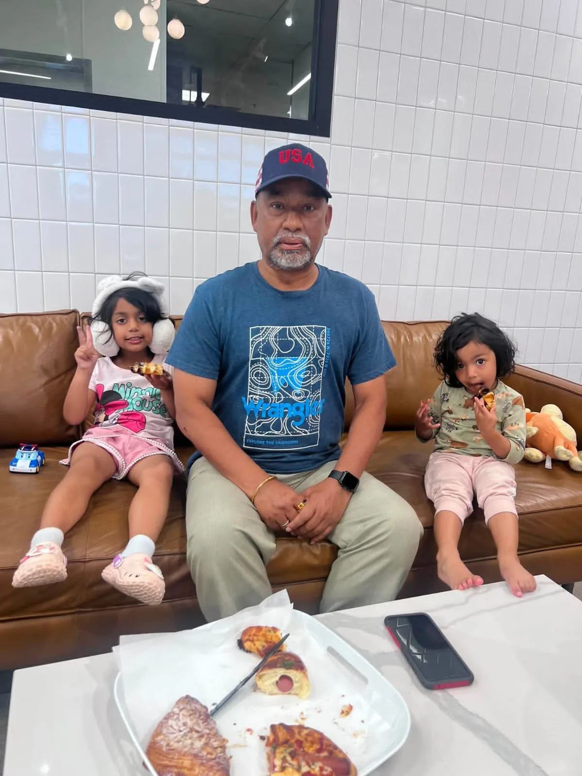 With granddaughters